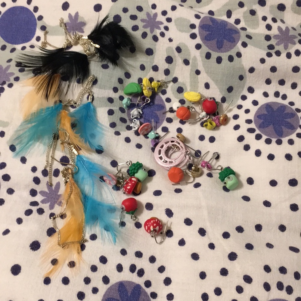 Bag of Claire’s and Justice Earrings